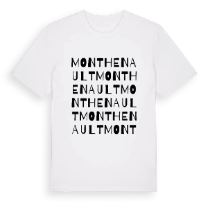 Monthenault ordlek t-shirt – ekologisk bomull t-shirt från Pinshirt