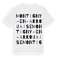 Montigny-en-Arrouaise ordlek t-shirt
