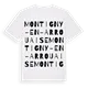 Montigny-en-Arrouaise ordlek t-shirt