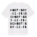 Montigny-le-Franc ordlek t-shirt