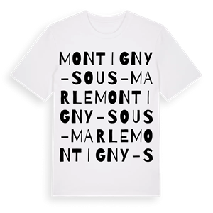 Montigny-sous-Marle ordlek t-shirt – ekologisk bomull t-shirt från Pinshirt
