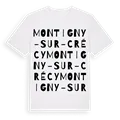 Montigny-sur-Crécy ordlek t-shirt
