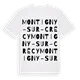 Montigny-sur-Crécy ordlek t-shirt