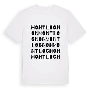 Montlognon ordlek t-shirt – ekologisk bomull t-shirt från Pinshirt
