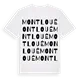 Montloué ordlek t-shirt