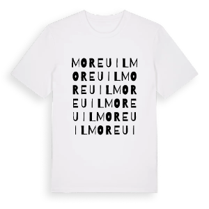 Moreuil ordlek t-shirt – ekologisk bomull t-shirt från Pinshirt