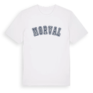 Morval college t-shirt – ekologisk bomull t-shirt från Pinshirt
