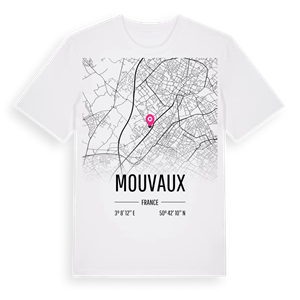 Mouvaux karta t-shirt – ekologisk bomull t-shirt från Pinshirt