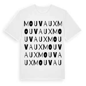 Mouvaux ordlek t-shirt – ekologisk bomull t-shirt från Pinshirt