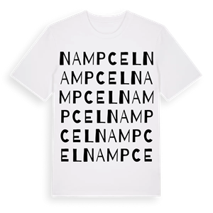 Nampcel ordlek t-shirt – ekologisk bomull t-shirt från Pinshirt