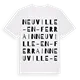 Neuville-en-Ferrain ordlek t-shirt
