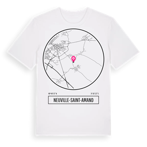 Neuville-Saint-Amand t-shirt – ekologisk bomull t-shirt från Pinshirt