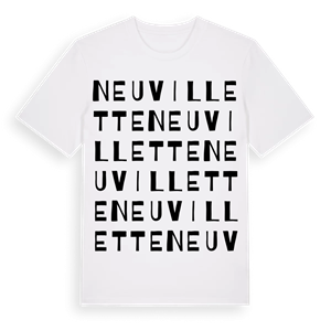 Neuvillette ordlek t-shirt – ekologisk bomull t-shirt från Pinshirt