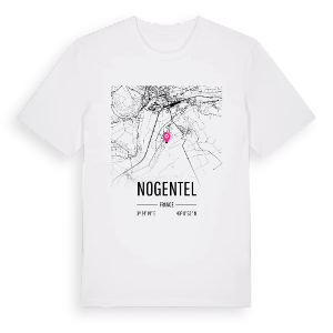 Nogentel karta t-shirt – ekologisk bomull t-shirt från Pinshirt