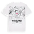 Noir Bonnet karta t-shirt