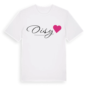 Oisy hjärta t-shirt – ekologisk bomull t-shirt från Pinshirt