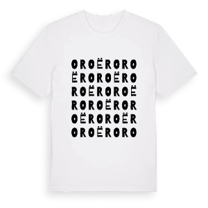Oroër ordlek t-shirt – ekologisk bomull t-shirt från Pinshirt