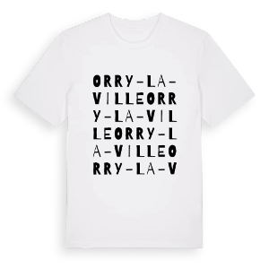 Orry-la-Ville ordlek t-shirt – ekologisk bomull t-shirt från PinShirt