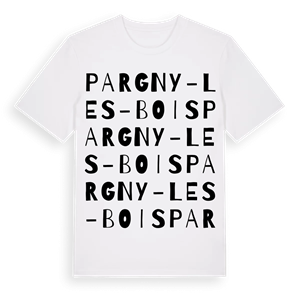 Pargny-les-Bois ordlek t-shirt – ekologisk bomull t-shirt från Pinshirt