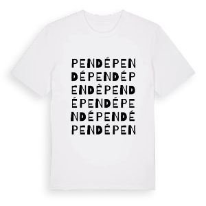 Pendé ordlek t-shirt – ekologisk bomull t-shirt från Pinshirt
