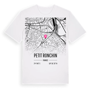 Petit Ronchin karta t-shirt – ekologisk bomull t-shirt från Pinshirt