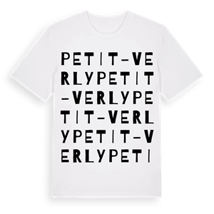 Petit-Verly ordlek t-shirt – ekologisk bomull t-shirt från Pinshirt
