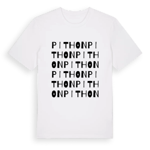 Pithon ordlek t-shirt – ekologisk bomull t-shirt från Pinshirt