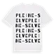 Pleine-Selve ordlek t-shirt