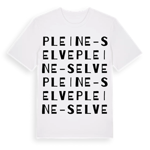 Pleine-Selve ordlek t-shirt – ekologisk bomull t-shirt från Pinshirt