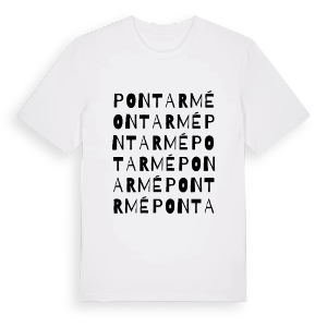 Pontarmé ordlek t-shirt – ekologisk bomull t-shirt från Pinshirt