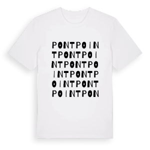 Pontpoint ordlek t-shirt – ekologisk bomull t-shirt från Pinshirt