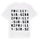 Pouilly-sur-Serre ordlek t-shirt
