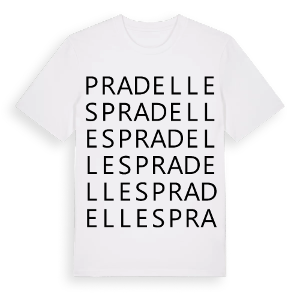 Pradelles ordlek t-shirt – ekologisk bomull t-shirt från Pinshirt