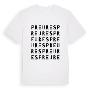Preures ordlek t-shirt – ekologisk bomull t-shirt från Pinshirt