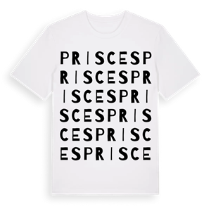 Prisces ordlek t-shirt – ekologisk bomull t-shirt från Pinshirt