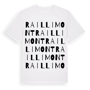 Raillimont ordlek t-shirt – ekologisk bomull t-shirt från Pinshirt