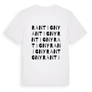 Rantigny ordlek t-shirt – ekologisk bomull t-shirt från Pinshirt