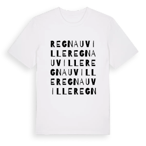 Regnauville ordlek t-shirt – ekologisk bomull t-shirt från Pinshirt