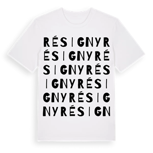 Résigny ordlek t-shirt – ekologisk bomull t-shirt från Pinshirt