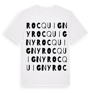 Rocquigny ordlek t-shirt – ekologisk bomull t-shirt från Pinshirt