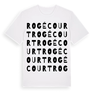 Rogécourt ordlek t-shirt – ekologisk bomull t-shirt från Pinshirt