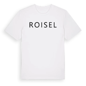 Jag älskar Roisel t-shirt stort tryck – ekologisk bomull t-shirt från Pinshirt