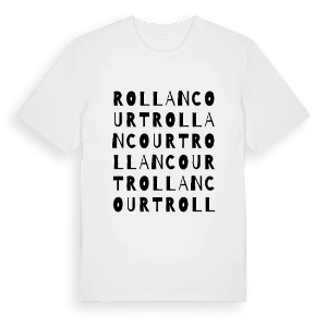Rollancourt ordlek t-shirt – ekologisk bomull t-shirt från Pinshirt