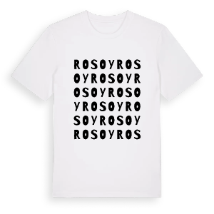 Rosoy ordlek t-shirt – ekologisk bomull t-shirt från Pinshirt