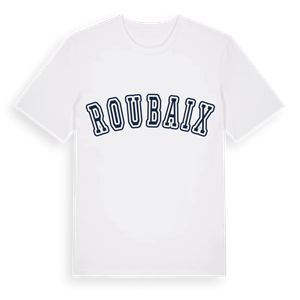 Roubaix college t-shirt – ekologisk bomull t-shirt från Pinshirt