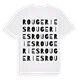 Rougeries ordlek t-shirt