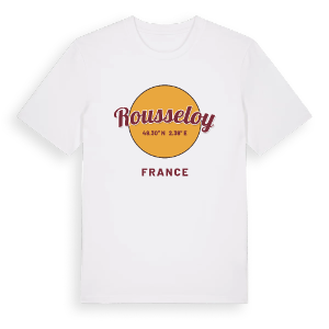 Rousseloy cirkel t-shirt – ekologisk bomull t-shirt från Pinshirt