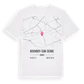 Rouvroy-sur-Serre karta t-shirt
