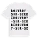 Rouvroy-sur-Serre ordlek t-shirt
