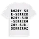 Rozoy-sur-Serre ordlek t-shirt